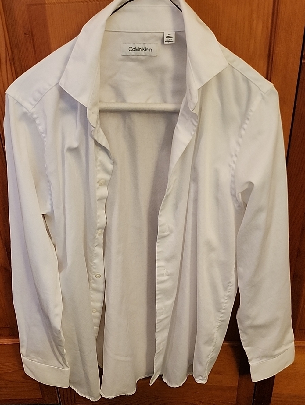 Calvin Klein Boy's White Dress Shirt